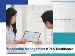 Hospitality management kpi and dashboard powerpoint presentation slides