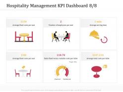 Hospitality management kpi dashboard m3219 ppt powerpoint presentation icon slide