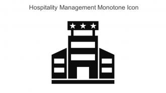Hospitality Management Monotone Icon In Powerpoint Pptx Png And Editable Eps Format