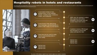 Hospitality Robots In Hotels And Restaurants Types Of Autonomous Robotic System