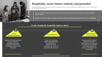 Hospitality Sector Future Outlook And Potential Hospitality Industry Report IR SS