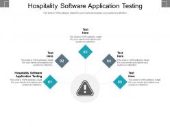 Hospitality software application testing ppt powerpoint presentation infographic template show cpb