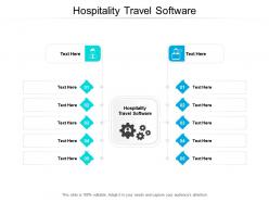 Hospitality travel software ppt powerpoint presentation layouts samples cpb