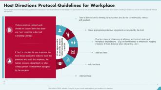 Host Directions Protocol Guidelines For Workplace Post Pandemic Business Playbook