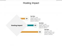 Hosting impact ppt powerpoint presentation model themes cpb