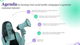 Hosting Viral Social Media Campaigns To Generate Customer Interest Powerpoint Presentation Slides Interactive Visual