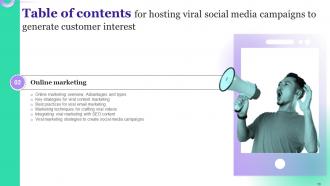 Hosting Viral Social Media Campaigns To Generate Customer Interest Powerpoint Presentation Slides Image Appealing