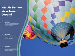 Hot Air Balloon Vacation Enjoying Mountains Clouds Passengers Festival