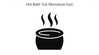 Hot Bath Tub Monotone Icon In Powerpoint Pptx Png And Editable Eps Format