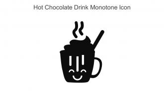 Hot Chocolate Drink Monotone Icon In Powerpoint Pptx Png And Editable Eps Format