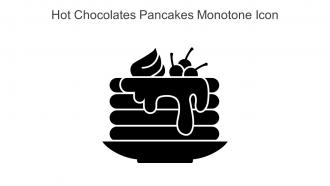 Hot Chocolates Pancakes Monotone Icon In Powerpoint Pptx Png And Editable Eps Format