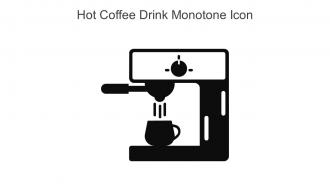 Hot Coffee Drink Monotone Icon In Powerpoint Pptx Png And Editable Eps Format