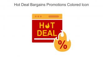 Hot Deal Bargains Promotions Colored Icon In Powerpoint Pptx Png And Editable Eps Format