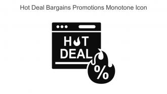 Hot Deal Bargains Promotions Monotone Icon In Powerpoint Pptx Png And Editable Eps Format