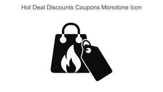 Hot Deal Discounts Coupons Monotone Icon In Powerpoint Pptx Png And Editable Eps Format