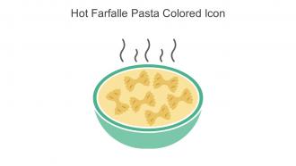 Hot Farfalle Pasta Colored Icon In Powerpoint Pptx Png And Editable Eps Format