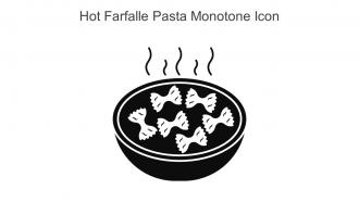 Hot Farfalle Pasta Monotone Icon In Powerpoint Pptx Png And Editable Eps Format