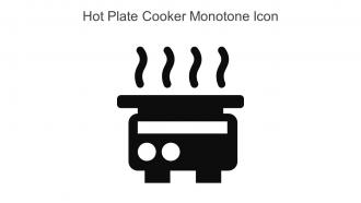 Hot Plate Cooker Monotone Icon In Powerpoint Pptx Png And Editable Eps Format