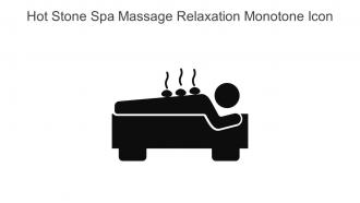 Hot Stone Spa Massage Relaxation Monotone Icon In Powerpoint Pptx Png And Editable Eps Format