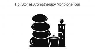 Hot Stones Aromatherapy Monotone Icon In Powerpoint Pptx Png And Editable Eps Format