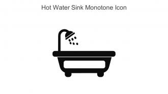 Hot Water Sink Monotone Icon In Powerpoint Pptx Png And Editable Eps Format