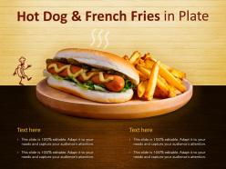 Hotdog And French Fries In Plate
