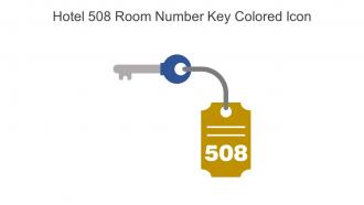 Hotel 508 Room Number Key Colored Icon In Powerpoint Pptx Png And Editable Eps Format