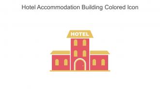 Hotel Accommodation Building Colored Icon In Powerpoint Pptx Png And Editable Eps Format