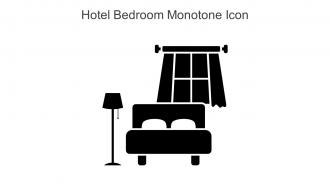 Hotel Bedroom Monotone Icon In Powerpoint Pptx Png And Editable Eps Format