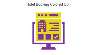 Hotel Booking Colored Icon In Powerpoint Pptx Png And Editable Eps Format
