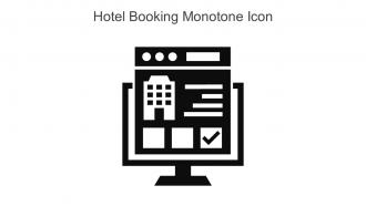 Hotel Booking Monotone Icon In Powerpoint Pptx Png And Editable Eps Format