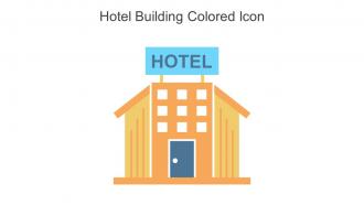 Hotel Building Colored Icon In Powerpoint Pptx Png And Editable Eps Format