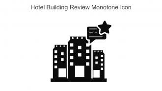 Hotel Building Review Monotone Icon In Powerpoint Pptx Png And Editable Eps Format