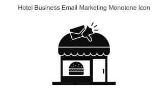 Hotel Business Email Marketing Monotone Icon In Powerpoint Pptx Png And Editable Eps Format