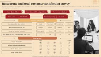 Hotel Customer Satisfaction Survey Powerpoint Ppt Template Bundles Slides Images