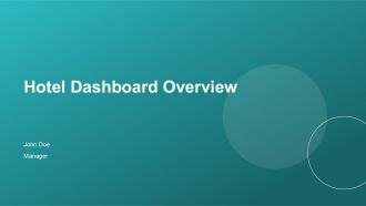 Hotel Dashboard Overview PPT Sample ACP