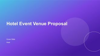 Hotel Event Venue Proposal PPT Mockup AT