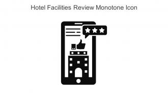 Hotel Facilities Review Monotone Icon In Powerpoint Pptx Png And Editable Eps Format