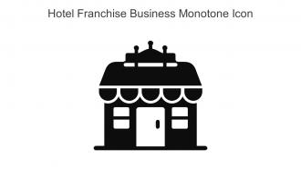Hotel Franchise Business Monotone Icon In Powerpoint Pptx Png And Editable Eps Format