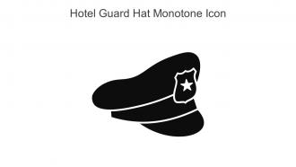 Hotel Guard Hat Monotone Icon In Powerpoint Pptx Png And Editable Eps Format