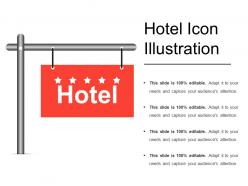 Hotel icon illustration