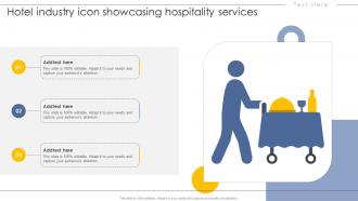 Hotel Industry Icon Showcasing Hospitality Services