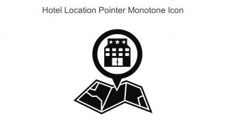 Hotel Location Pointer Monotone Icon In Powerpoint Pptx Png And Editable Eps Format