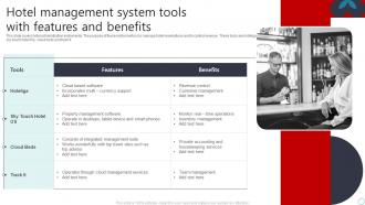 Hotel Management System Tools With Features And Benefits