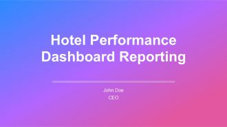 Hotel Performance Dashboard Reporting PPT Graphics AT