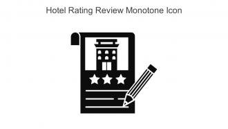 Hotel Rating Review Monotone Icon In Powerpoint Pptx Png And Editable Eps Format