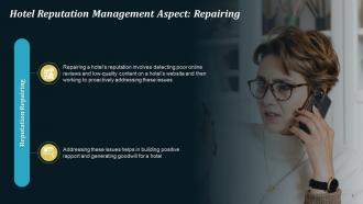 Hotel Reputation Management In Hospitality Industry Training Ppt Captivating Adaptable