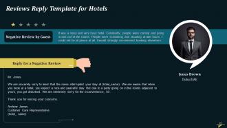 Hotel Reputation Management In Hospitality Industry Training Ppt Professional Pre-designed