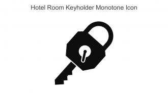 Hotel Room Keyholder Monotone Icon In Powerpoint Pptx Png And Editable Eps Format