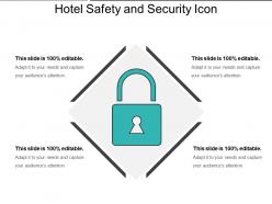 Hotel safety and security icon 3